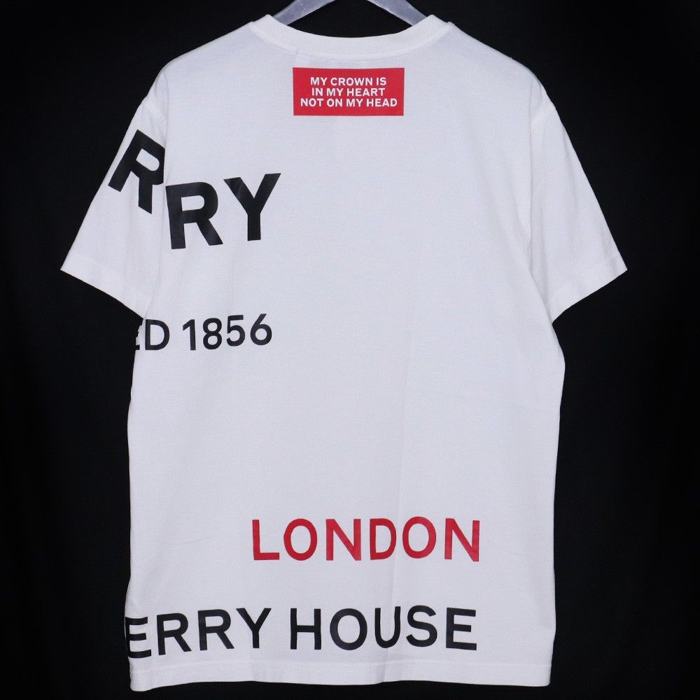 BURBERRYエルモア/ホースフェリー プリント BURBERRY バーバリー Tシャツ ホースフェリープリント コットン