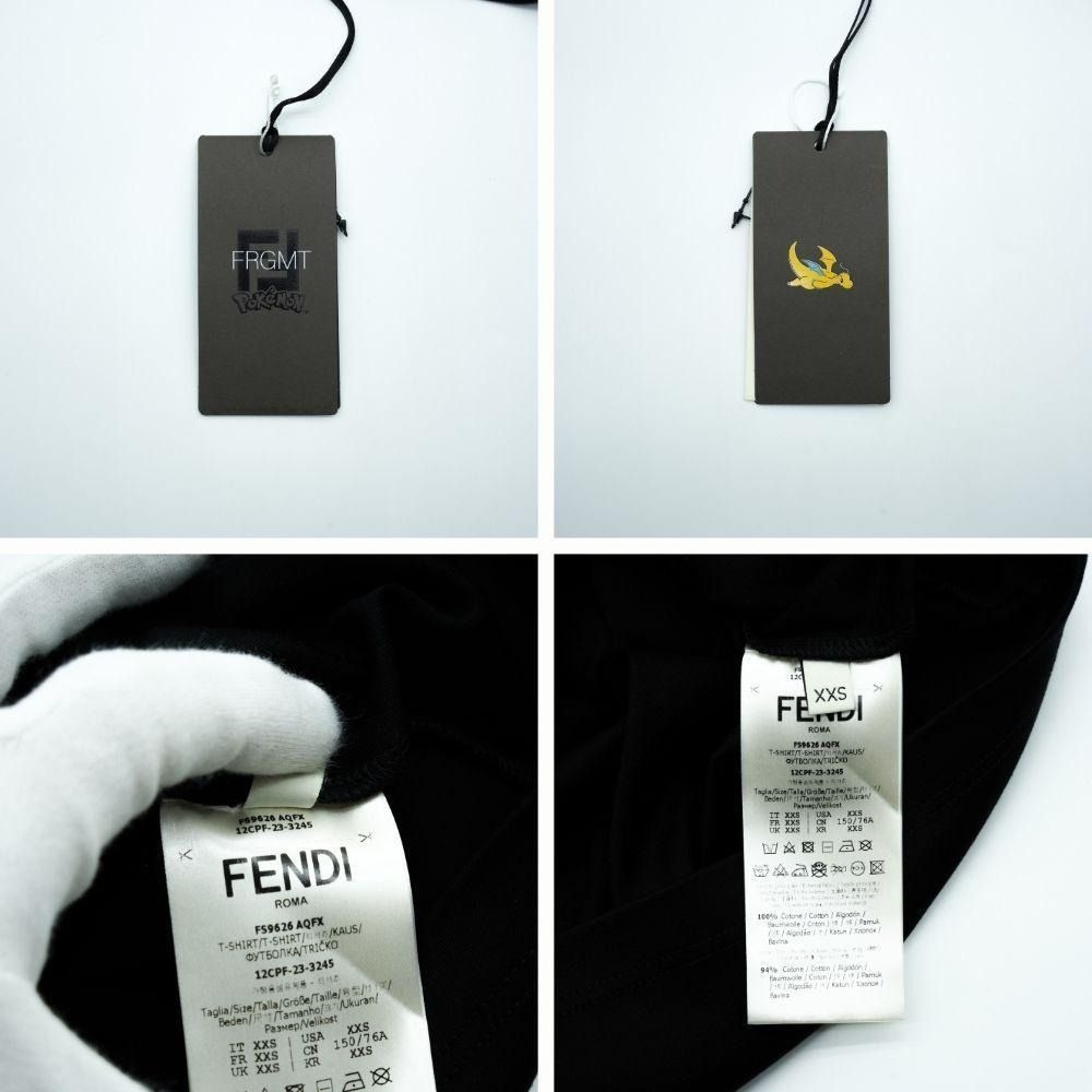 FENDI FRGMT×POKÉMON カイリュー Tシャツ ブラック XXS 付属品