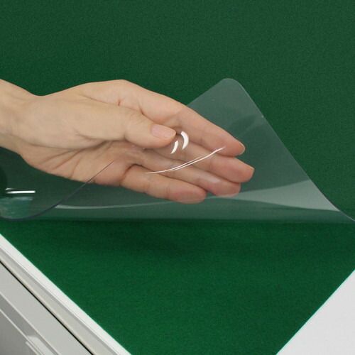 まとめ買い プラス デスクマット 塩ビ エコノミータイプ 薄手1.2mm厚 Wタイプ 下敷付 900×620mm DM-007W 3枚セット