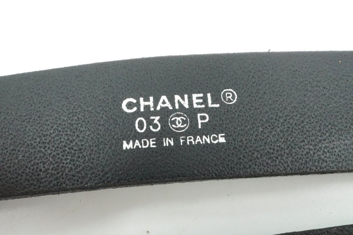 シャネル 03P サスペンダー ココマーク CCロゴ レザー シャネル□ブランド名CHANEL