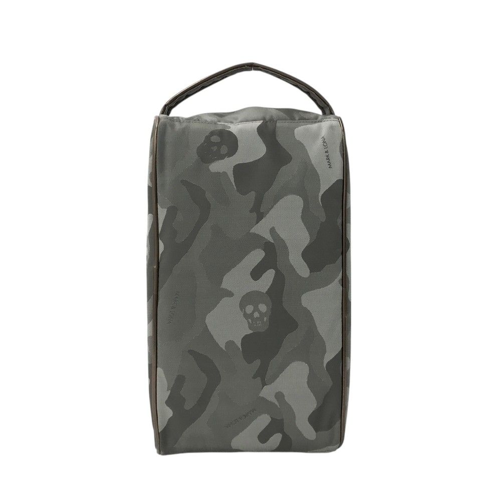 MARK&LONA マークアンドロナ シューズケース スカル 迷彩 カモフラ柄