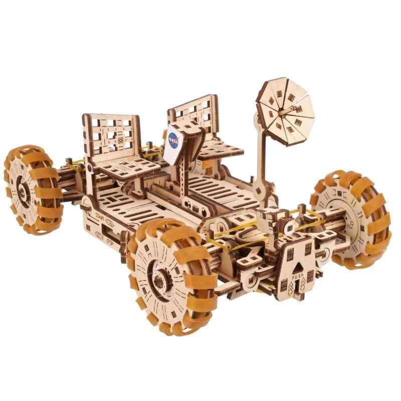 Ugears NASAルナローバー 70236 木製パズル 接着剤工具不要 立体パズル 組立説明図付