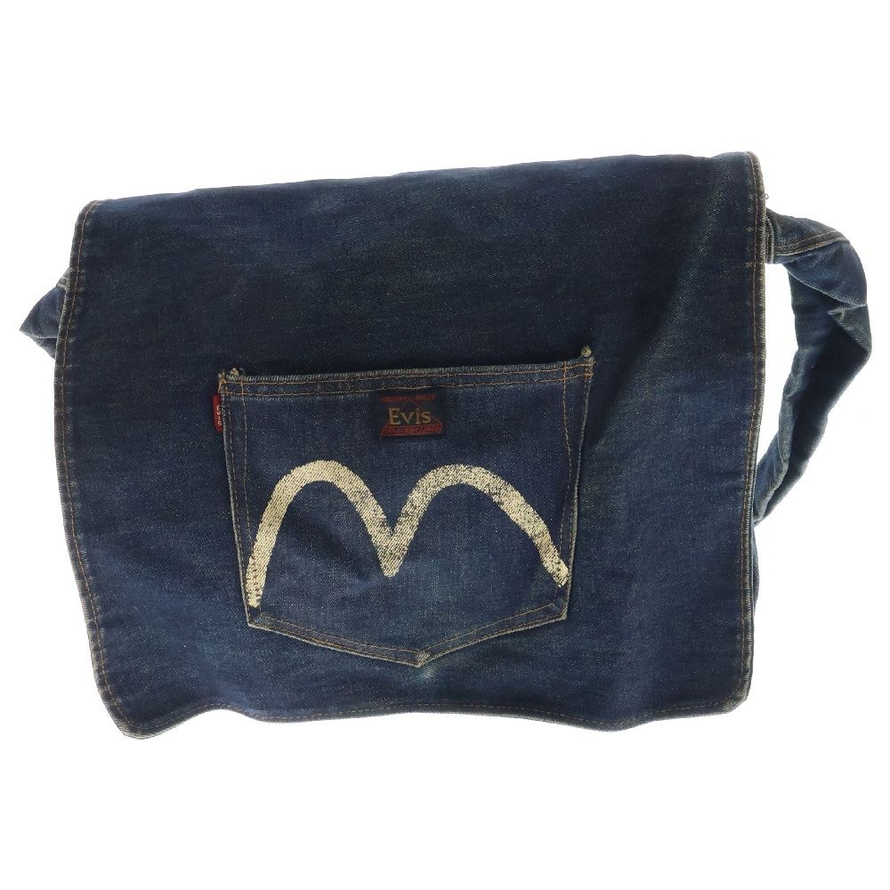 希少 エビス EVIS デニムトートバッグ インディゴ かもめ 希少 Evisu
