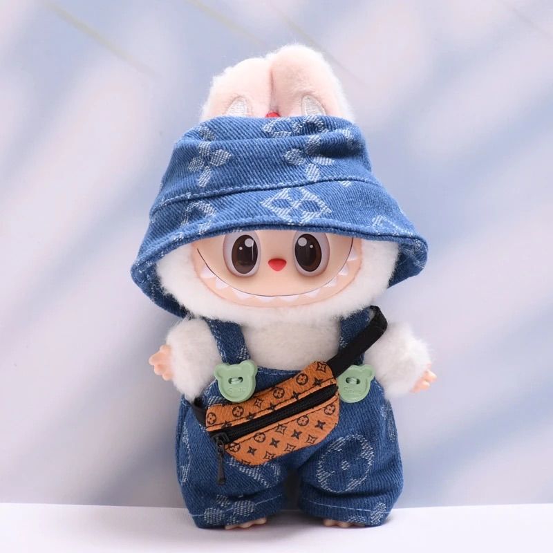 ラブブ labubu かこいい　ぬいぐるみ服着せ替え服セット ラブブ服 LABUBU ぬいぐるみ着 ぬい服 着せ替え服 2点セット