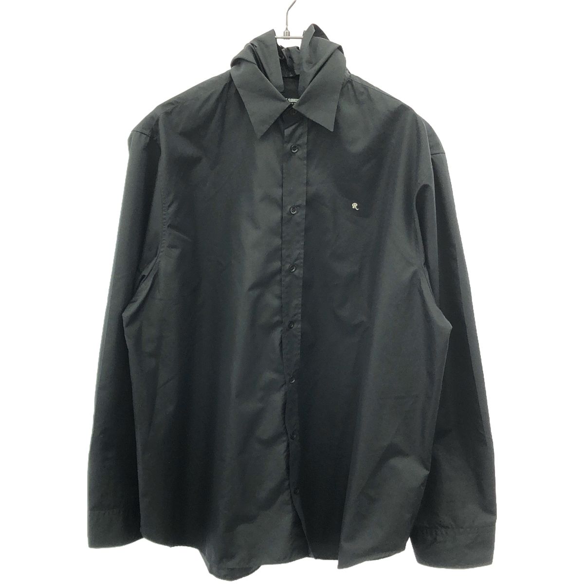 RAF SIMONS ラフシモンズ 20AW R刺繍ポリエステルフードシャツ 