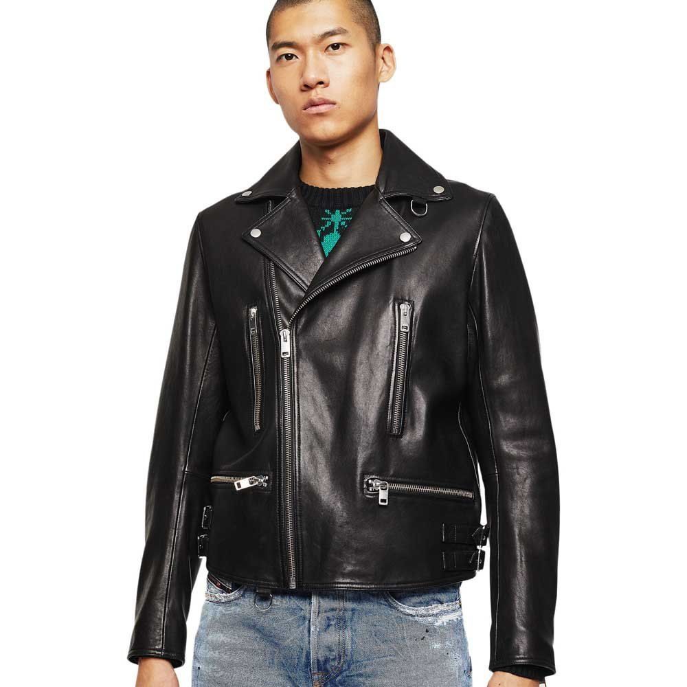 美品 DIESEL ディーゼル レザー ライダースジャケット L-GOTIV GIACCA ...