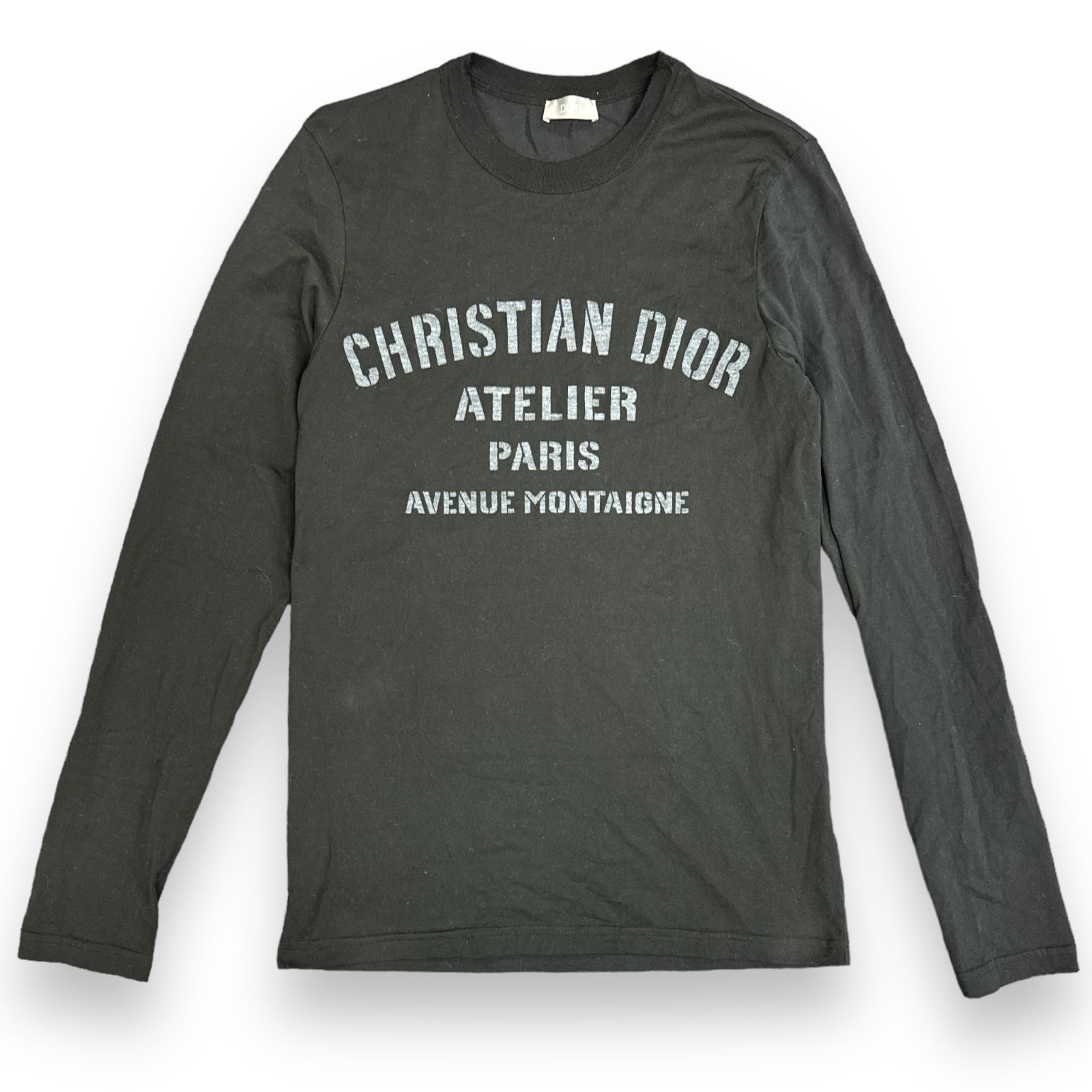 CHRISTIAN DIOR ロゴプリント長袖カットソー