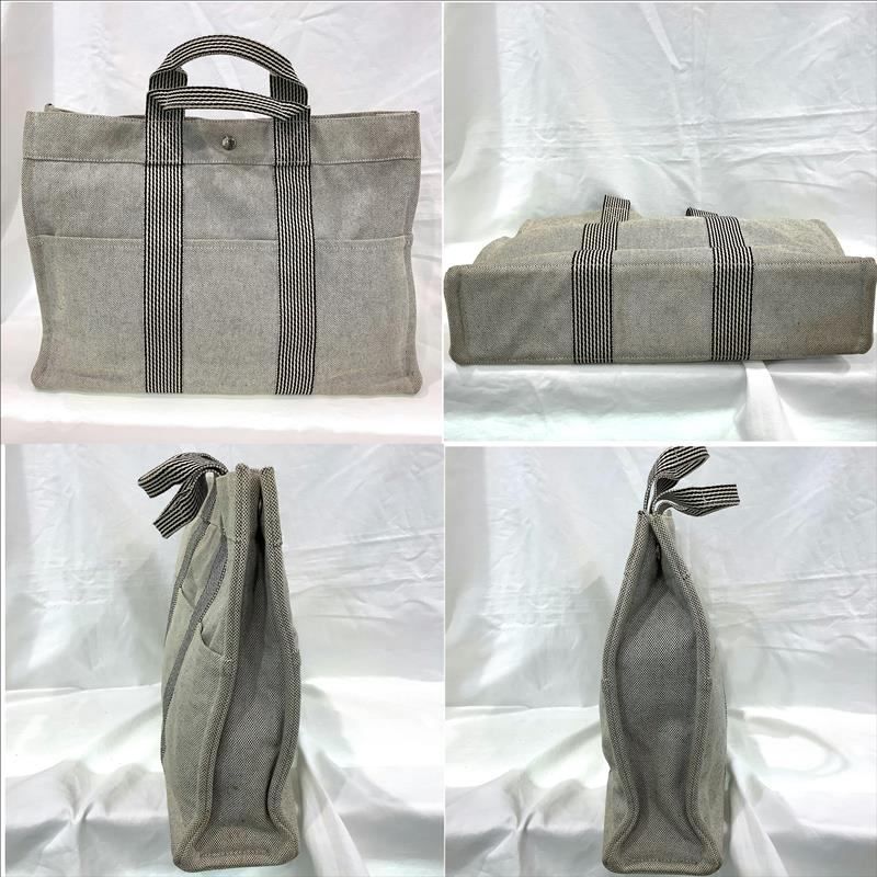 エルメス HERMES ニューフールトゥ トートMM トートバッグ キャンバス