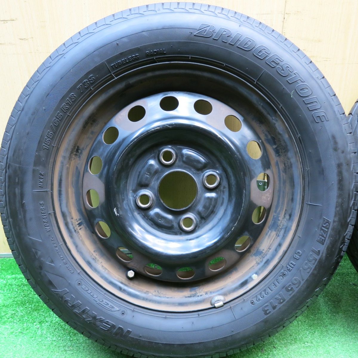 バリ溝！22年！8.5分☆155/65R13 ブリヂストン ネクストリー エコピア 