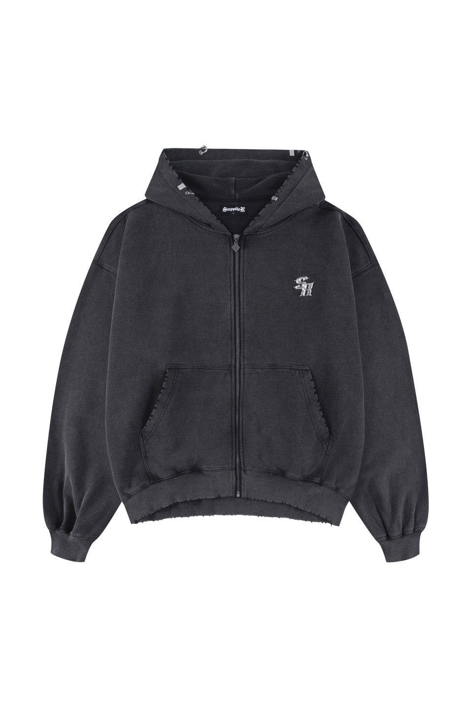 SUPPLIER｜VINTAGE WASH PIERCED ZIP HOODIE - メルカリ