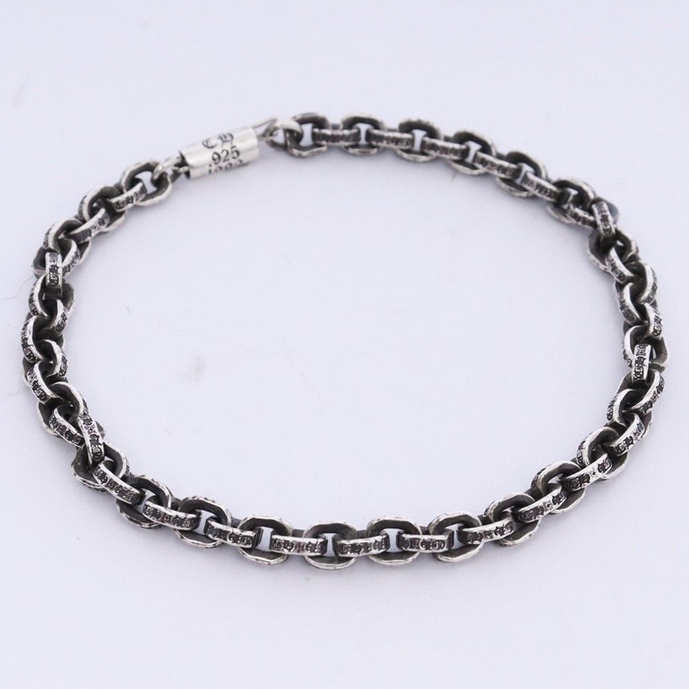 Chrome Hearts シルバーチェーンブレスレット CHROME HEARTS ペーパーチェーン ブレスレット 8インチ シルバー