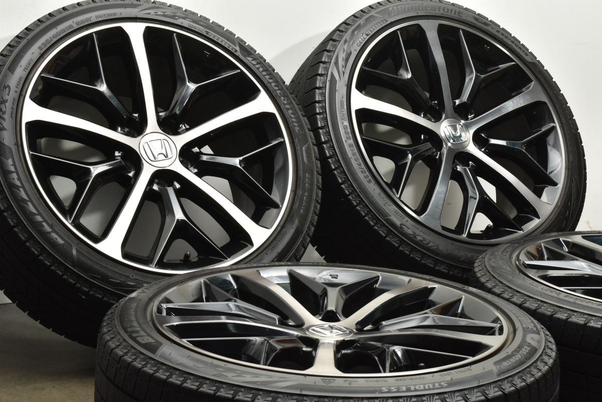 通気性 2025年製バリ溝 ホンダ FK7 シビック 後期 純正 18in 8J 50 PCD114.3 ブリヂストン ブリザック VRX3 235|45R18 アコード