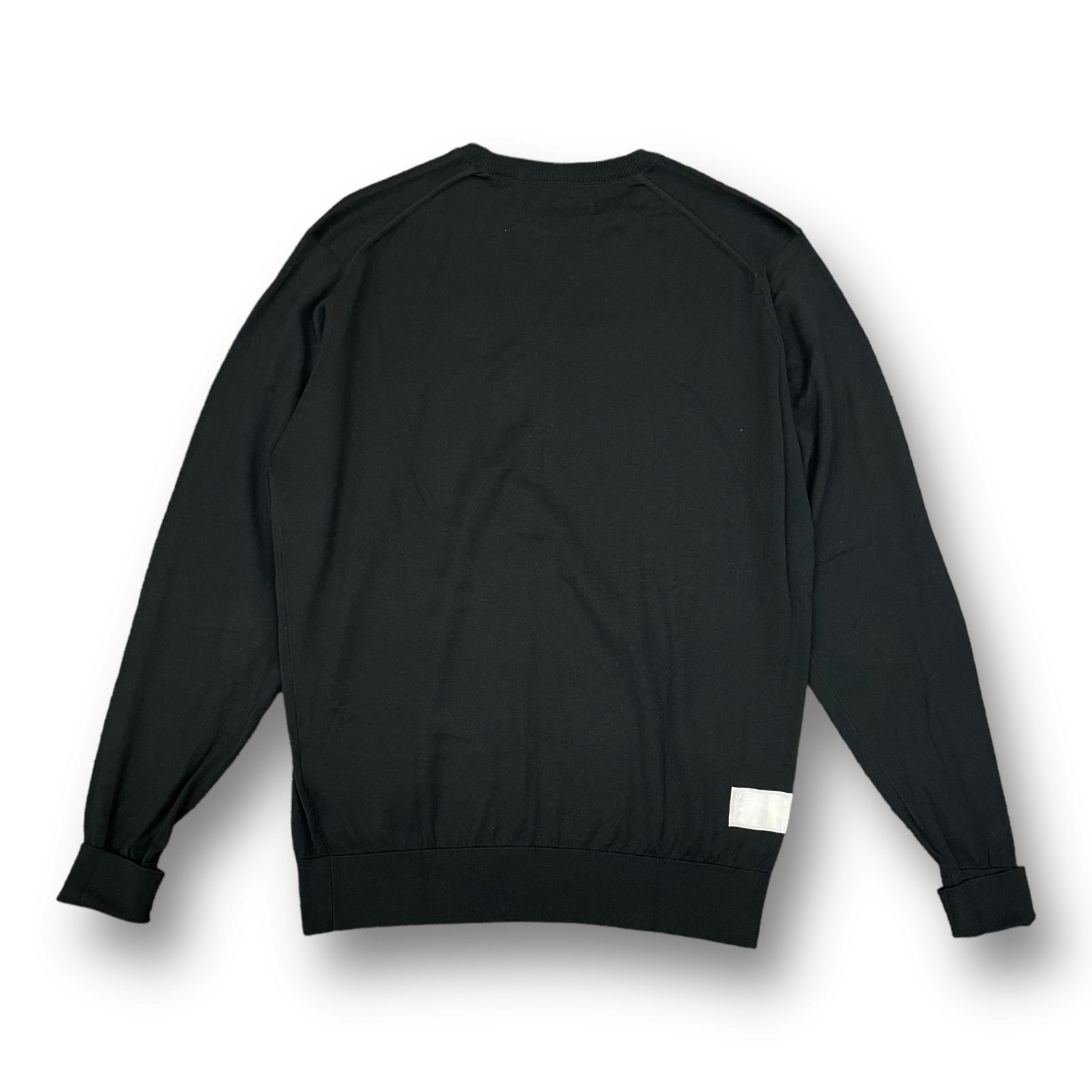 JOHN SMEDLEY ブラック ニットセーター Sサイズ JOHN SMEDLEY ジョンスメドレー ブラック 浅Vネックセーター S