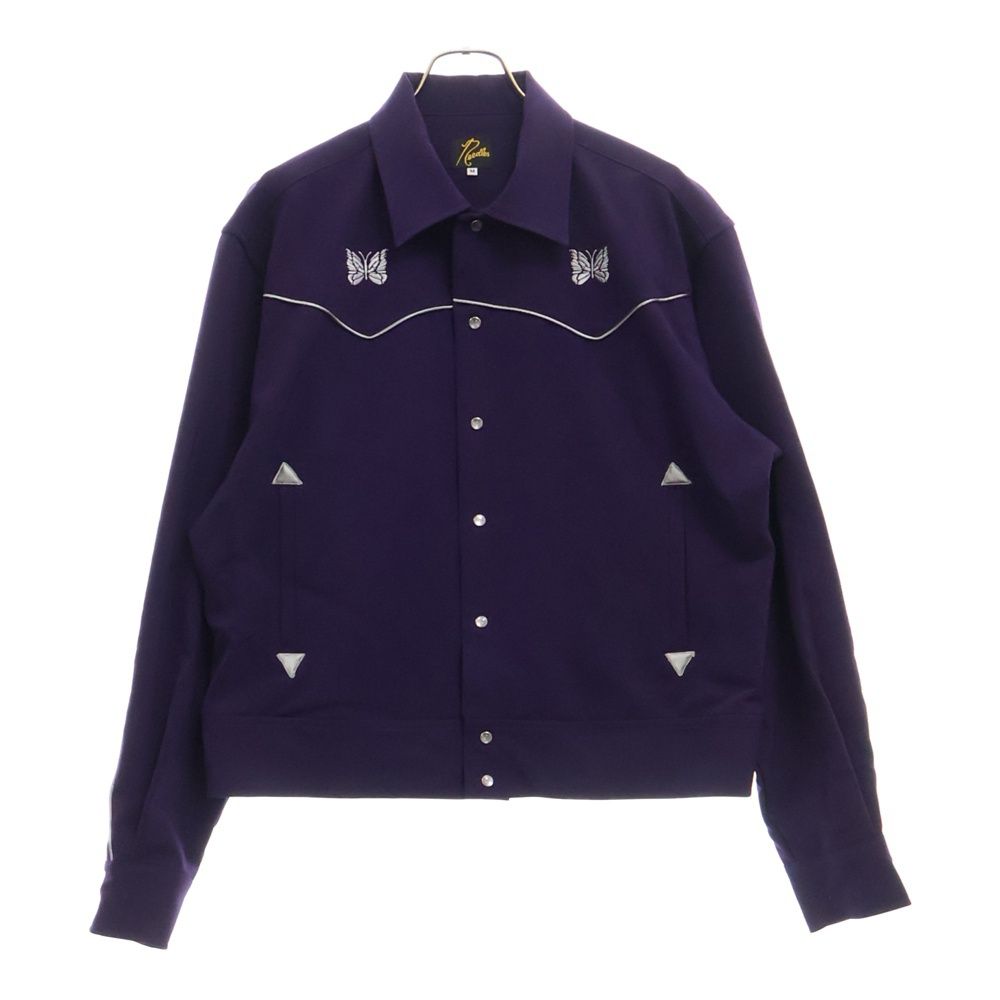 極美品 Needles ニードルズパイピング カウボーイ ジャケット 黒 水色