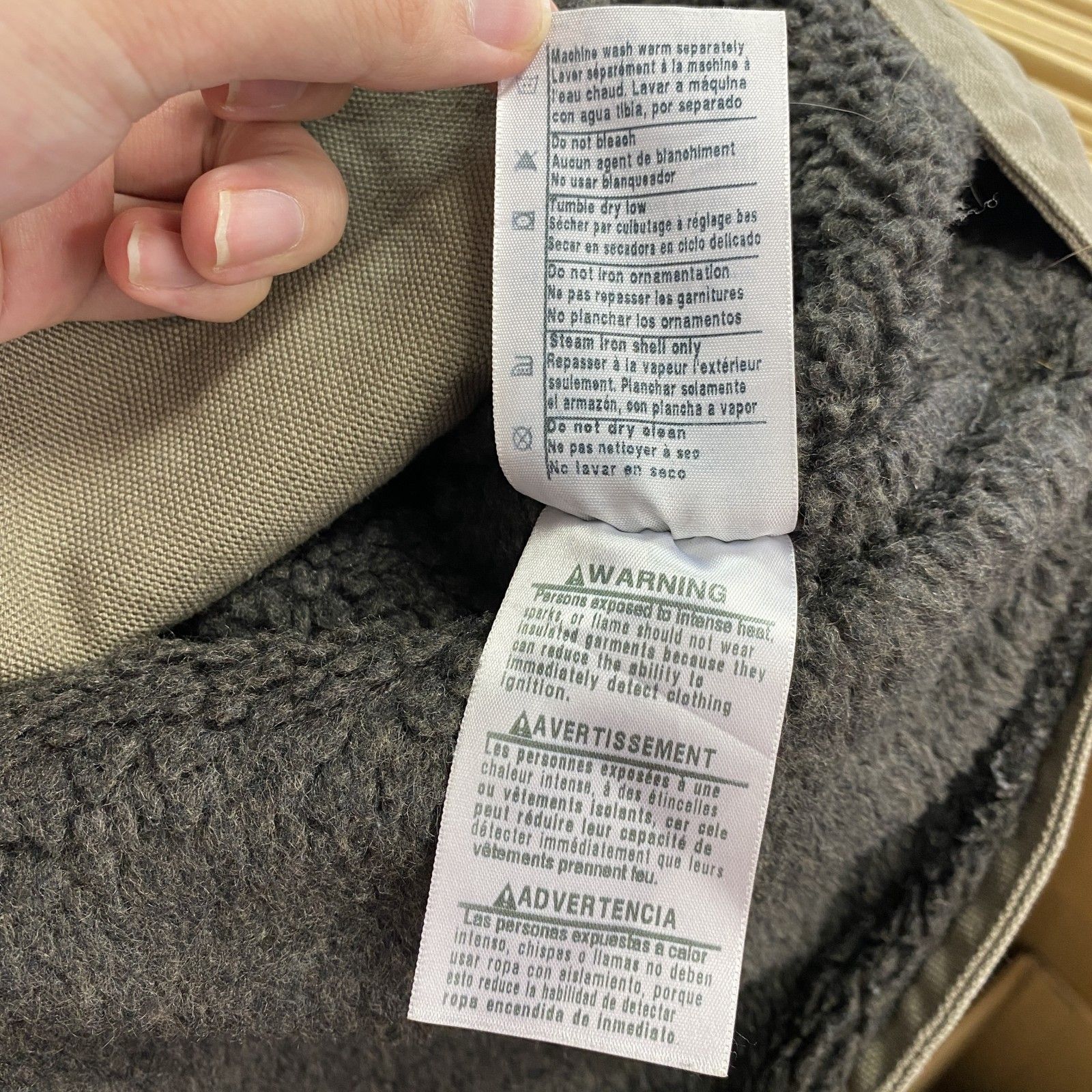 古着 Carhartt カーハート ダックベスト 裏ボア ボアライナー ベージュ XLサイズ WWW_KANDAIZUMI_COM