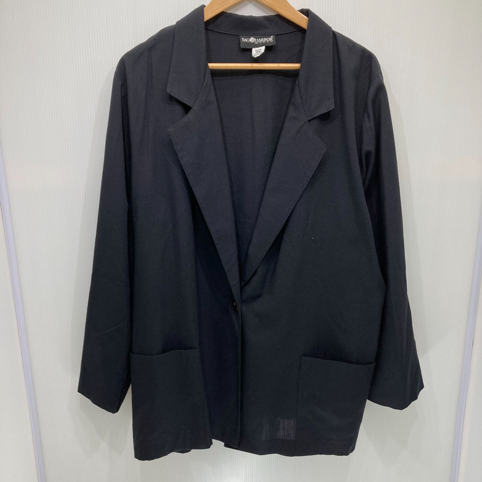 SAG HARBOR サグハーバー ジャケット サイズ18W 黒 ブラック
