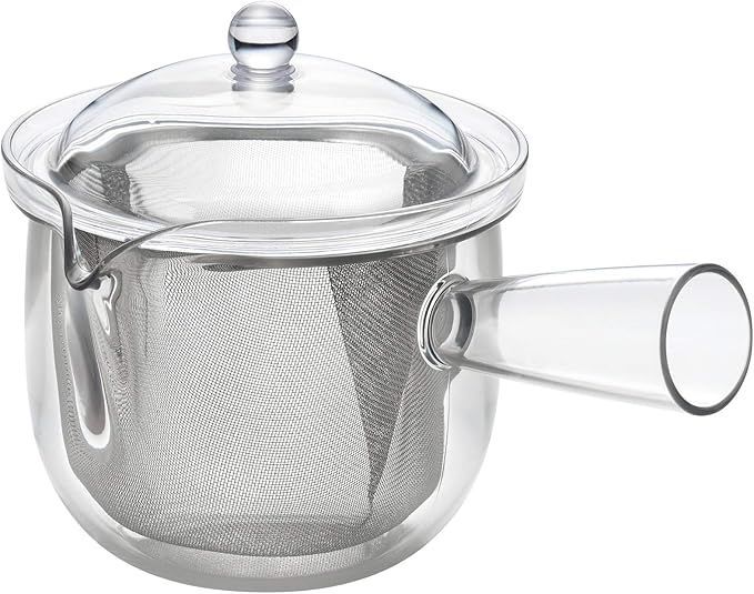  曙産業 ティーポット ステンレスメッシュ 急須タイプ L 日本製 横手 透明でお茶の出具合がよく見える プラスチック製で割れにくい 水切れがよく注ぎやすい 目の細かいステンレス製ストレ 応募券