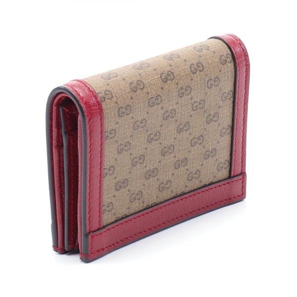 グッチ GUCCI × ドラえもん ミニGGスプリーム 二つ折り財布 レディース 