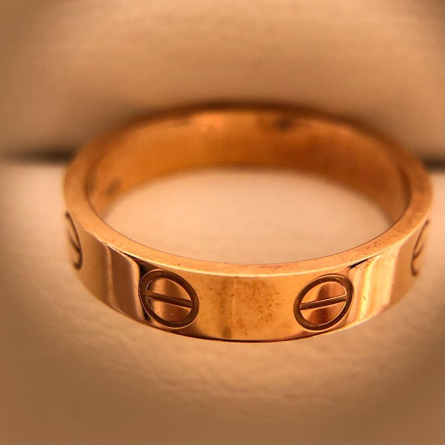 カルティエ　ミニラブリング　48 750PG カルティエ ミニラブリング #48 8PD ゴールド K18ピンクゴールド PG