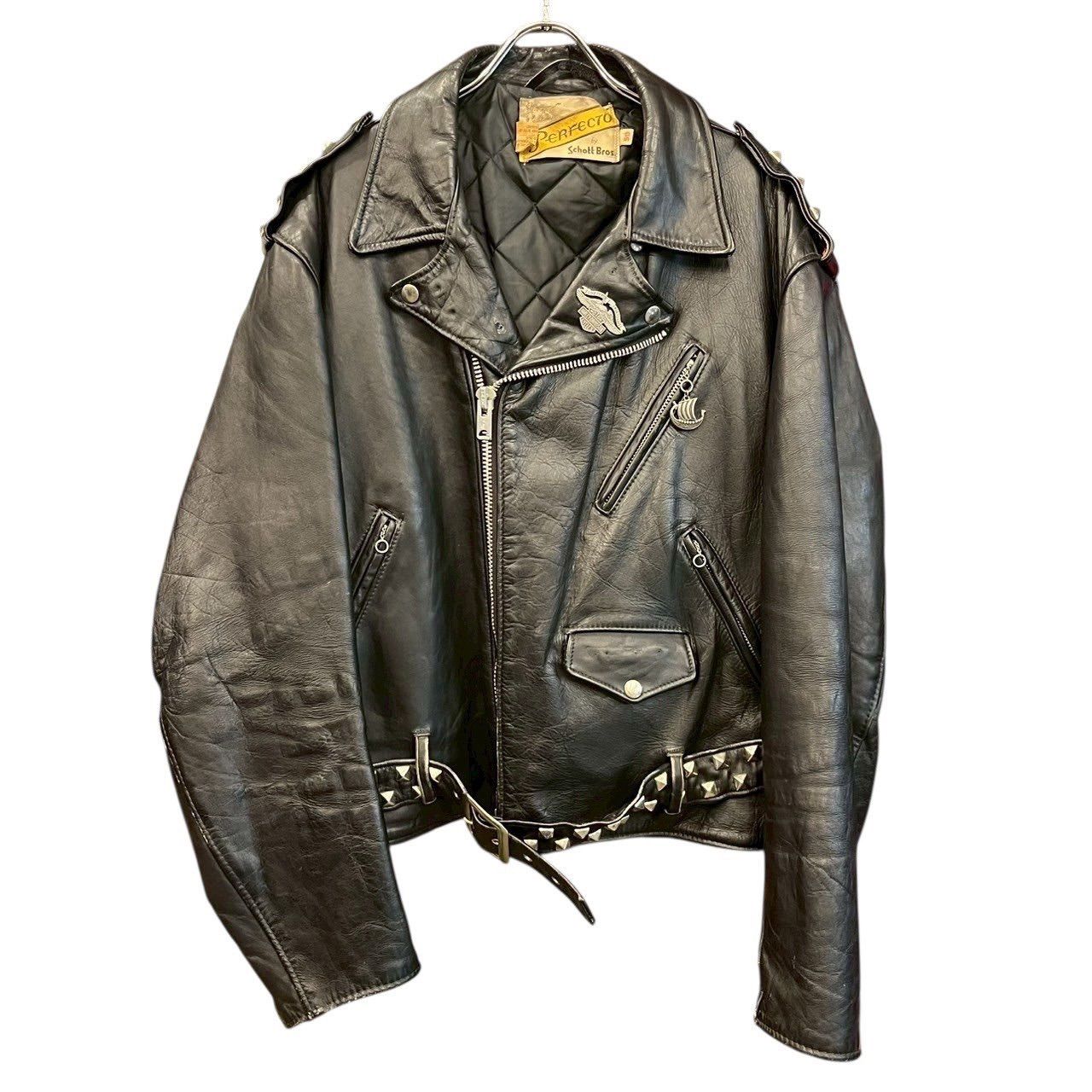 70s ビンテージ Schott ワンスター バイカーカスタム ダブル