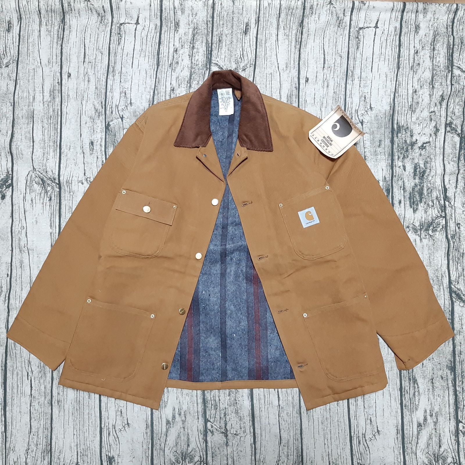 カーハート　USA チョアコート　94年製　美品 size 42】デッドストック USA製 Carhartt チョアコート Chore Coat