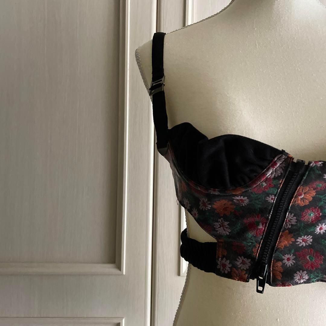 SIIILON シーロン ビスチェ 花柄 フラワー トップス ブラジャー お呼ばれ デート オフィスカジュアル 食事会 お出かけ 上品