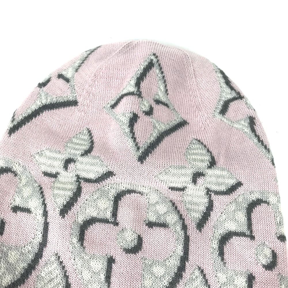LOUIS VUITTON グレー ニット帽 LOUIS VUITTON - 美品 ルイヴィトン ニット帽 ボネ・LV アヘッド