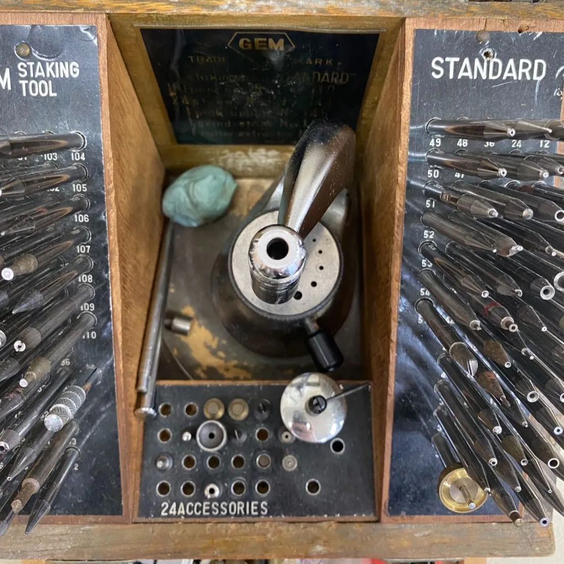 GEM 時計修理工具 GEM スタッキングツール 時計用工具 ポンス台 時計 修理 工具