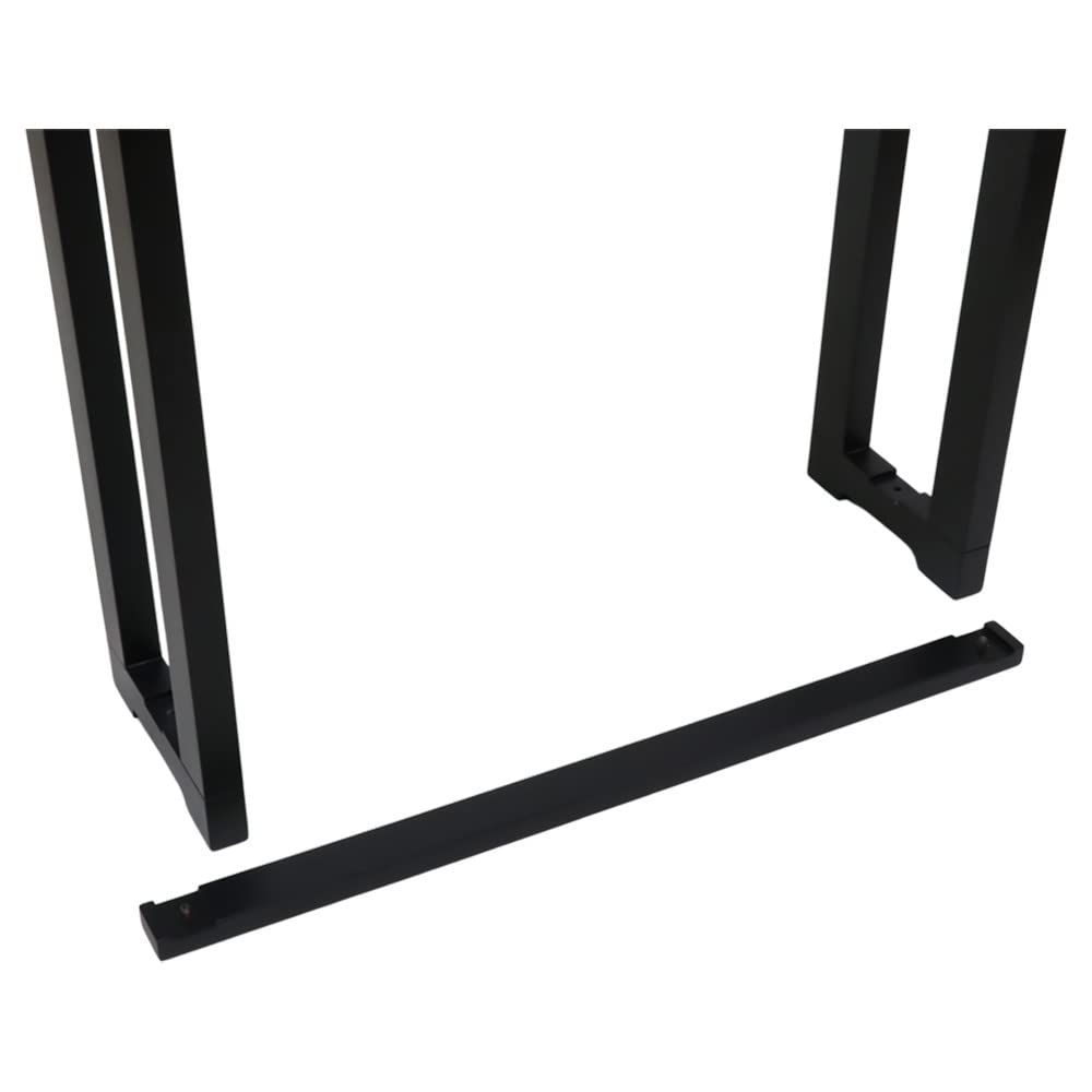 組立式 背高 立焼香机 なーむくまちゃん工房 2.5尺 幅75cm 高さ68cm 黒塗り 万能卓