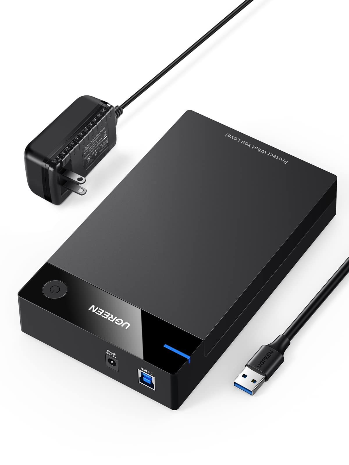 [New Item] Hard Desk Case, 1 2.5/3.5 inch, SATA Gen 3.0 Compatible, 3.2 HDD/SSD Case Case, UASP Compatible, USB, 5 Gbps, High Speed Transfer, 20 TB Capacity, HDD, 12V Power Adapter Included, 3.5 inch, 2.5/3.5 inch, etc.