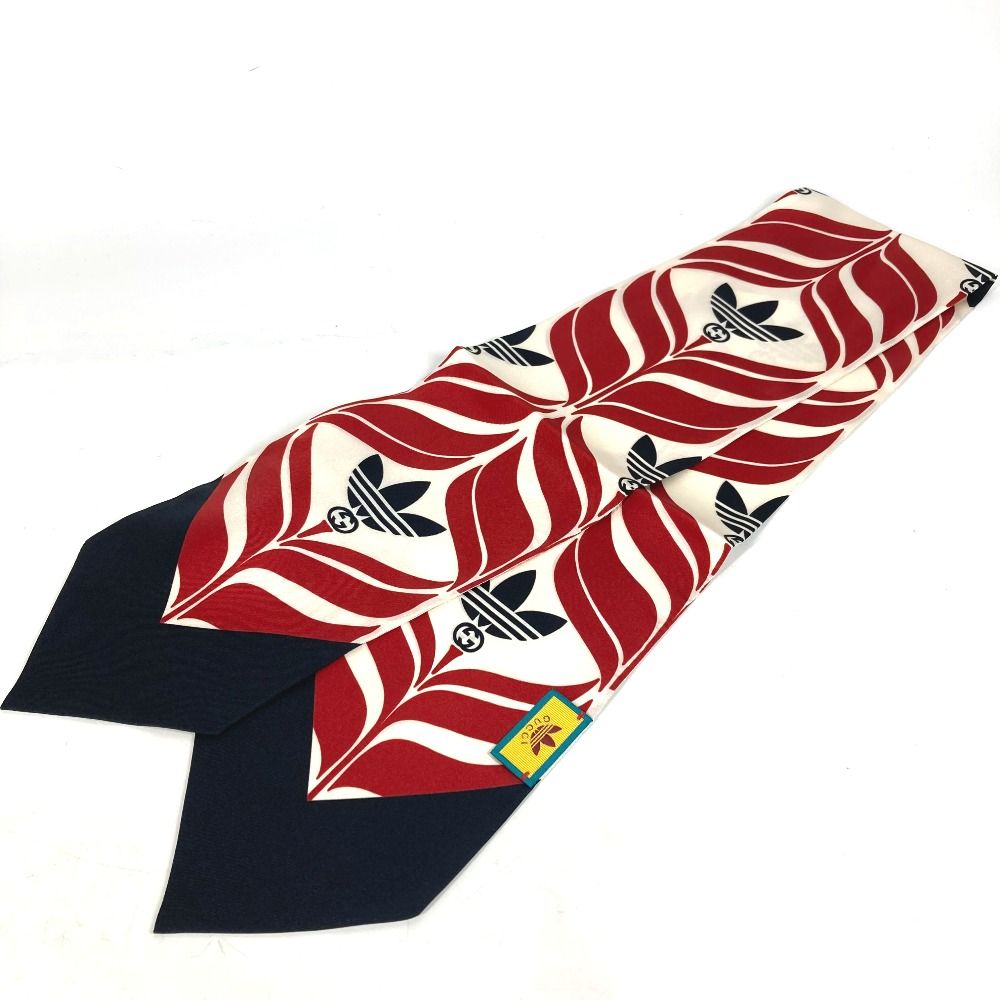 GUCCI グッチ スカーフ アディダス adidas コラボ 716089 シルク