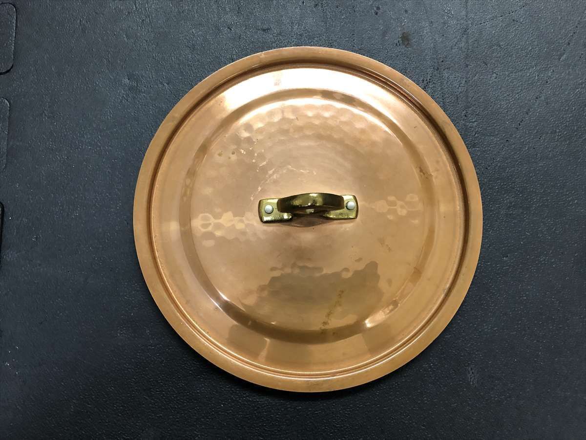 COPPER100 両手鍋 新品】22cm 銅製 深型 両手鍋 新光金属 COPPER100