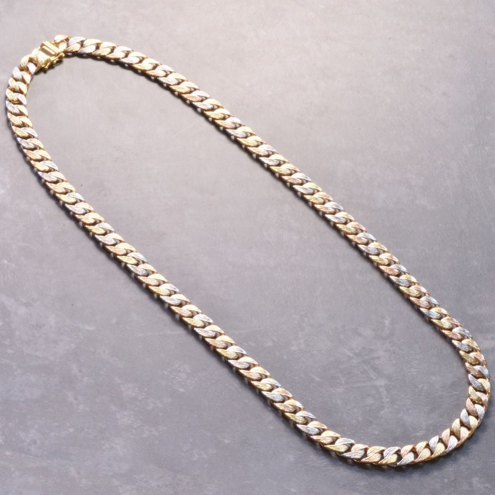 喜平 ネックレス 18金 K18 18K メンズ イエローゴールド ピンク