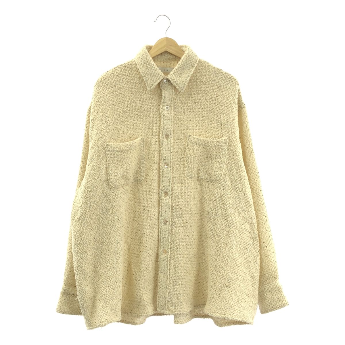 JieDa | ジエダ | 2025AW | TWEED OVER SIZE SHIRT ツイード オーバーサイズ シャツ | 2 | エクリュ | メンズ