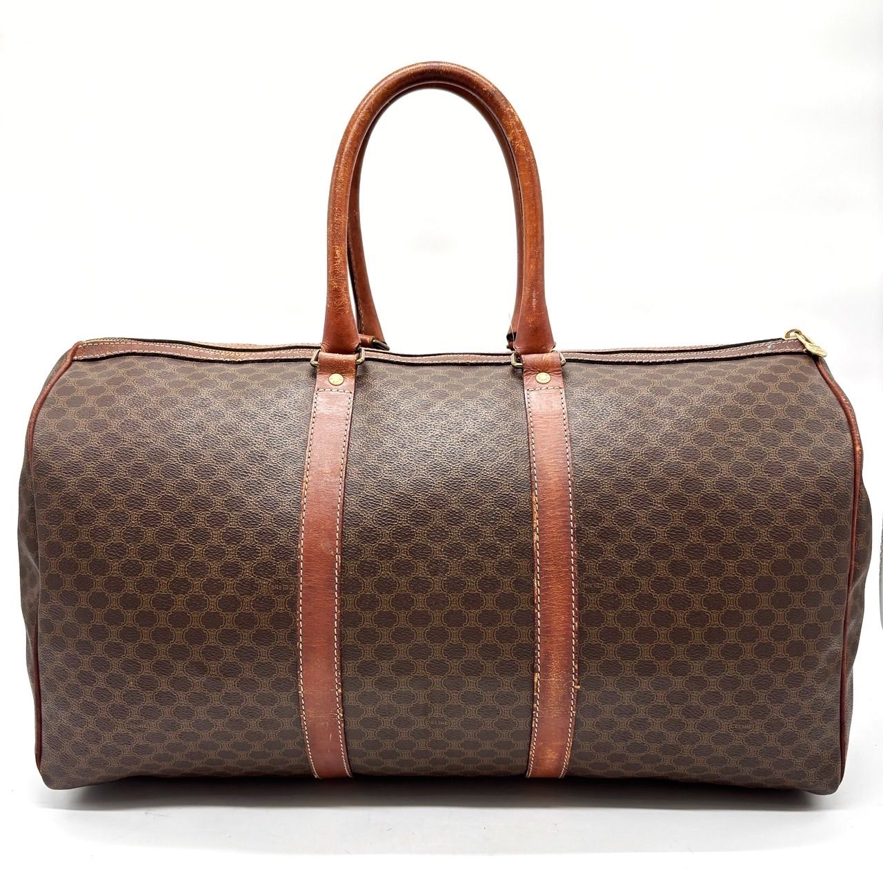 CELINE セリーヌ ボストンバッグ マカダム柄 トリオンフ オールドセリーヌ CELINE セリーヌ ボストンバッグ マカダム柄 トリオンフ 大容量 CELINE