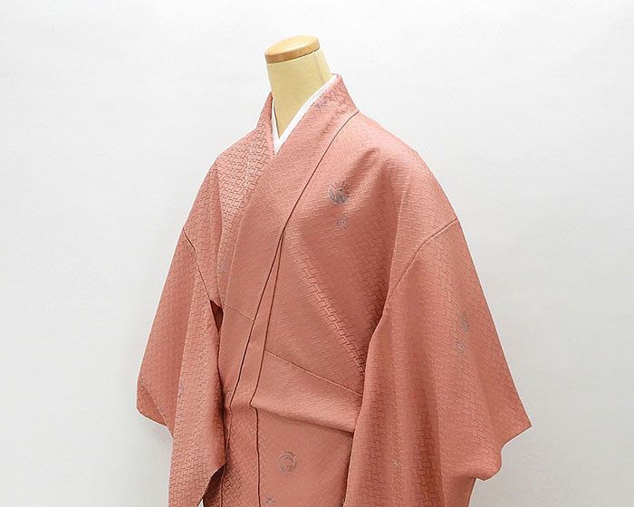 単衣 小紋 新品仕立済 正絹 単衣 染色作家 浅井青仁作 身丈164.5cm 裄丈68cm 小紋 新品 仕立て上がり 着物 wc1177 単衣 小紋 新品 仕立て上がり 正絹 単衣 染色作家 浅井青仁作 身丈