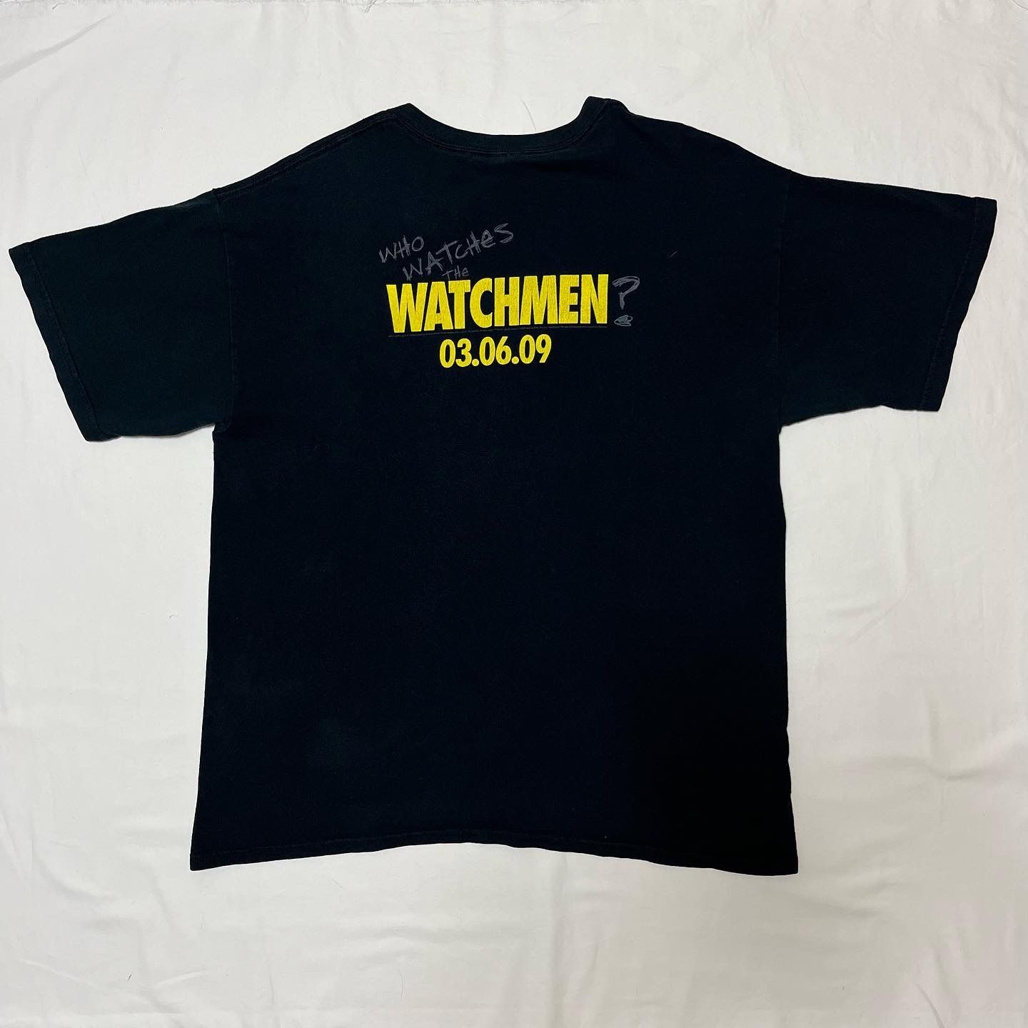 00s Watchman ぶち抜きスマイル Movie T-shirt ウォッチメン 映画 ムービー Tシャツ - メルカリ