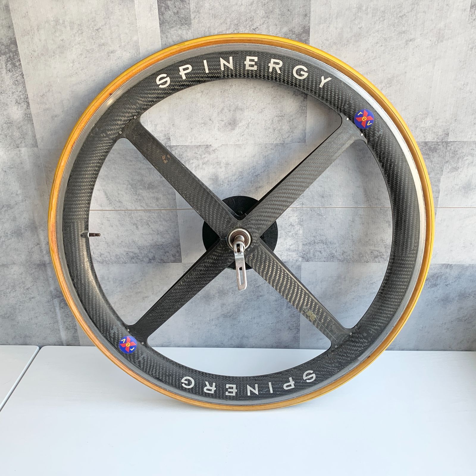 フルメンテ済　SPINERGY REV-X 650C クリンチャー　リヤのみ スピナジー SPINERGY REV-X リア ホイール ロードバイク 自転車