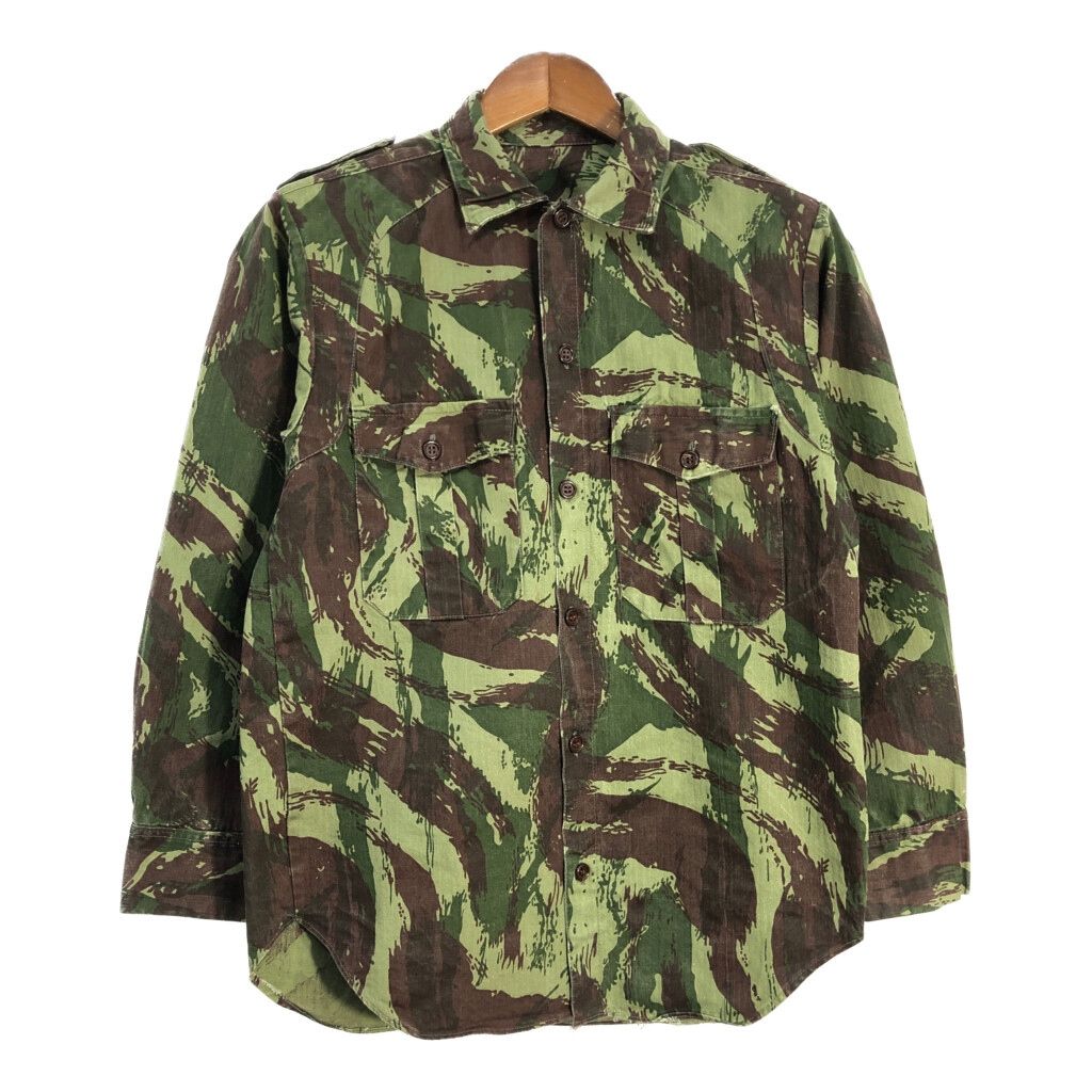 60s ポルトガル軍 フィールドジャケット ミリタリー リザードカモ ユーロ r1681-2.jpg