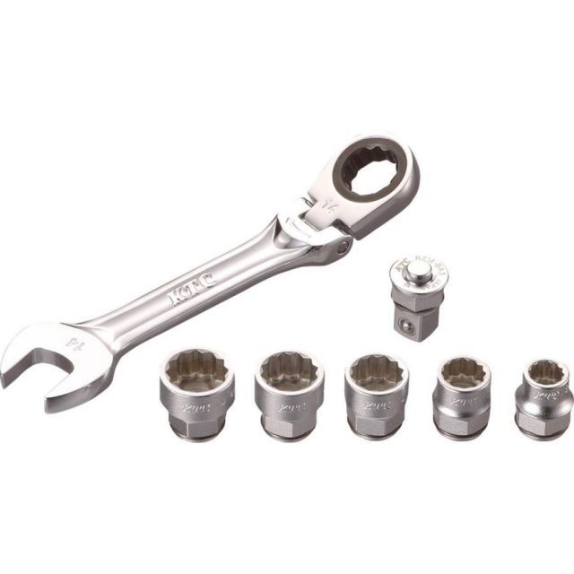 KTC ラチェット メガネ 用 ソケット セット 9.5SQアダプタ付
