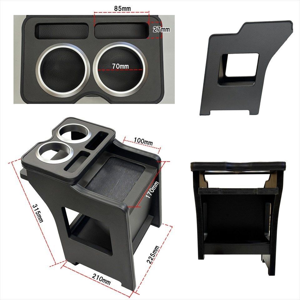 ダイハツ ハイゼット アトレー カーゴ デッキバン S700V S710V センターコンソールテーブル Bタイプ ドリンクホルダー付 小物置き K0197 FFCRYSTALESIA_COM