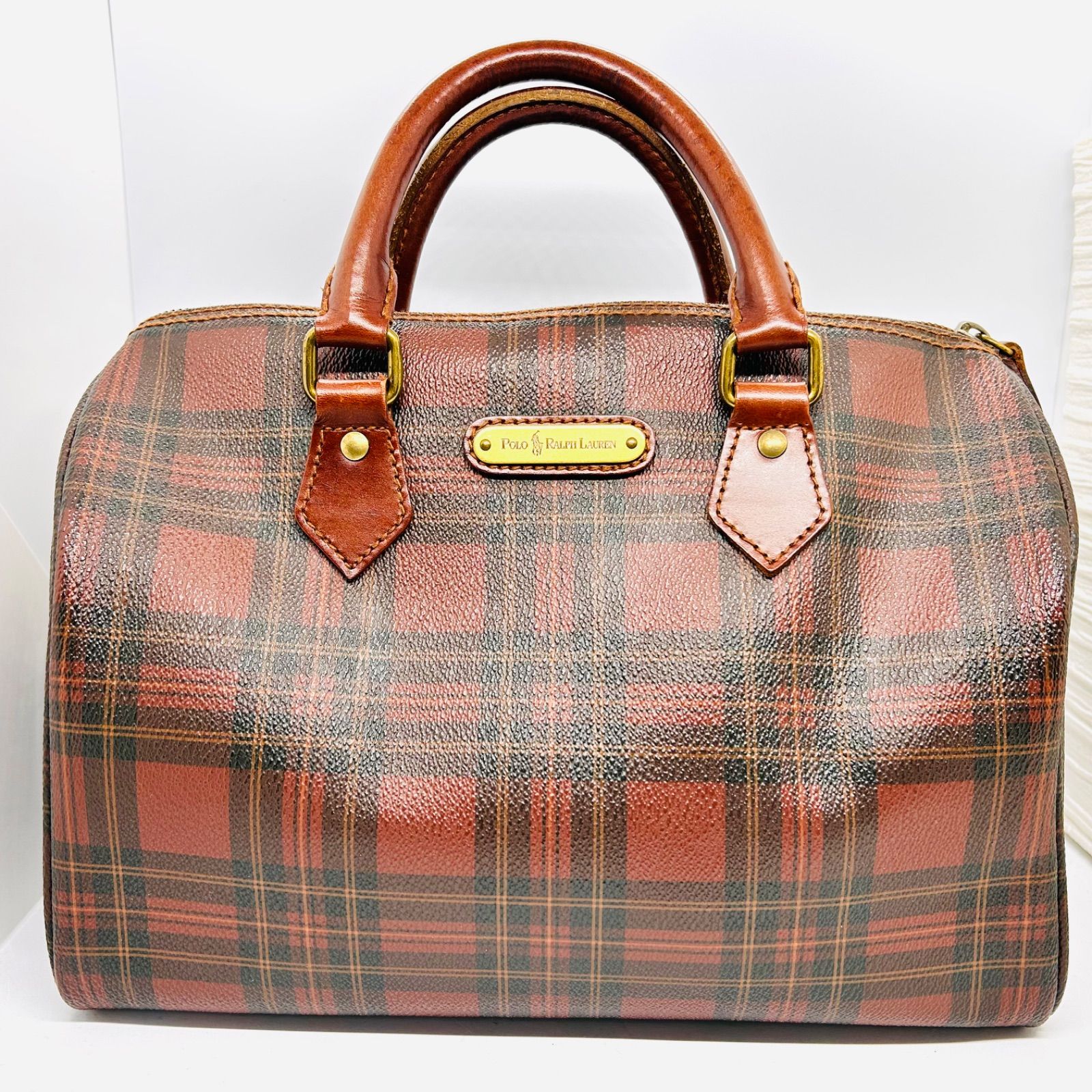 美品 POLO RALPH LAUREN ラルフローレン ポロ ハンドバッグ ミニ