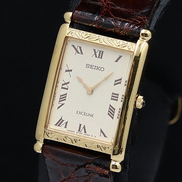 保/箱付 稼働 良品 セイコー エクセリーヌ 2F50-6280 QZ