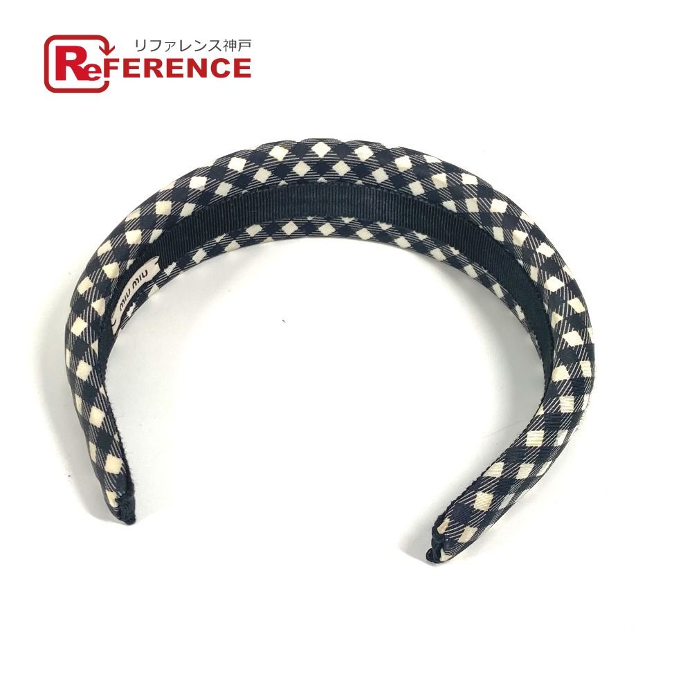 MIUMIU ミュウミュウ カチューシャ ロゴ プラスチック ホワイト - メルカリ 