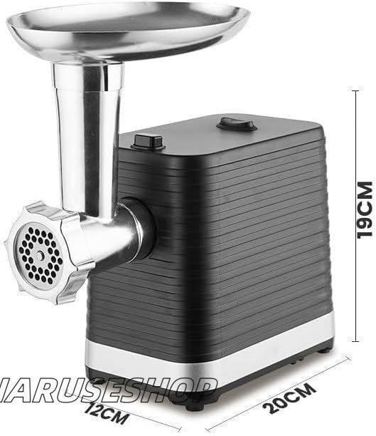 1600W 電動ミートグラインダー付属 - 3種類のカッティングプレート 3 in 1 ミートミンサー - ソーセージ詰め機メーカー ソーセージ - ク