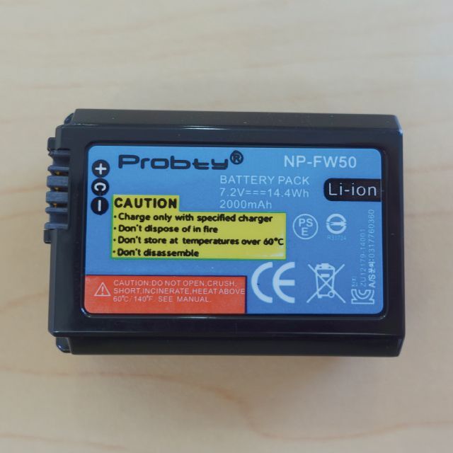 SONY NP-FW50 バッテリー×2個 PSE認証