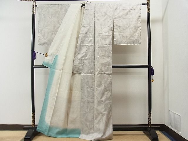 平和屋本店□極上 本場大島紬 白大島紬の巨匠 桑原織物伝統工芸作家 二