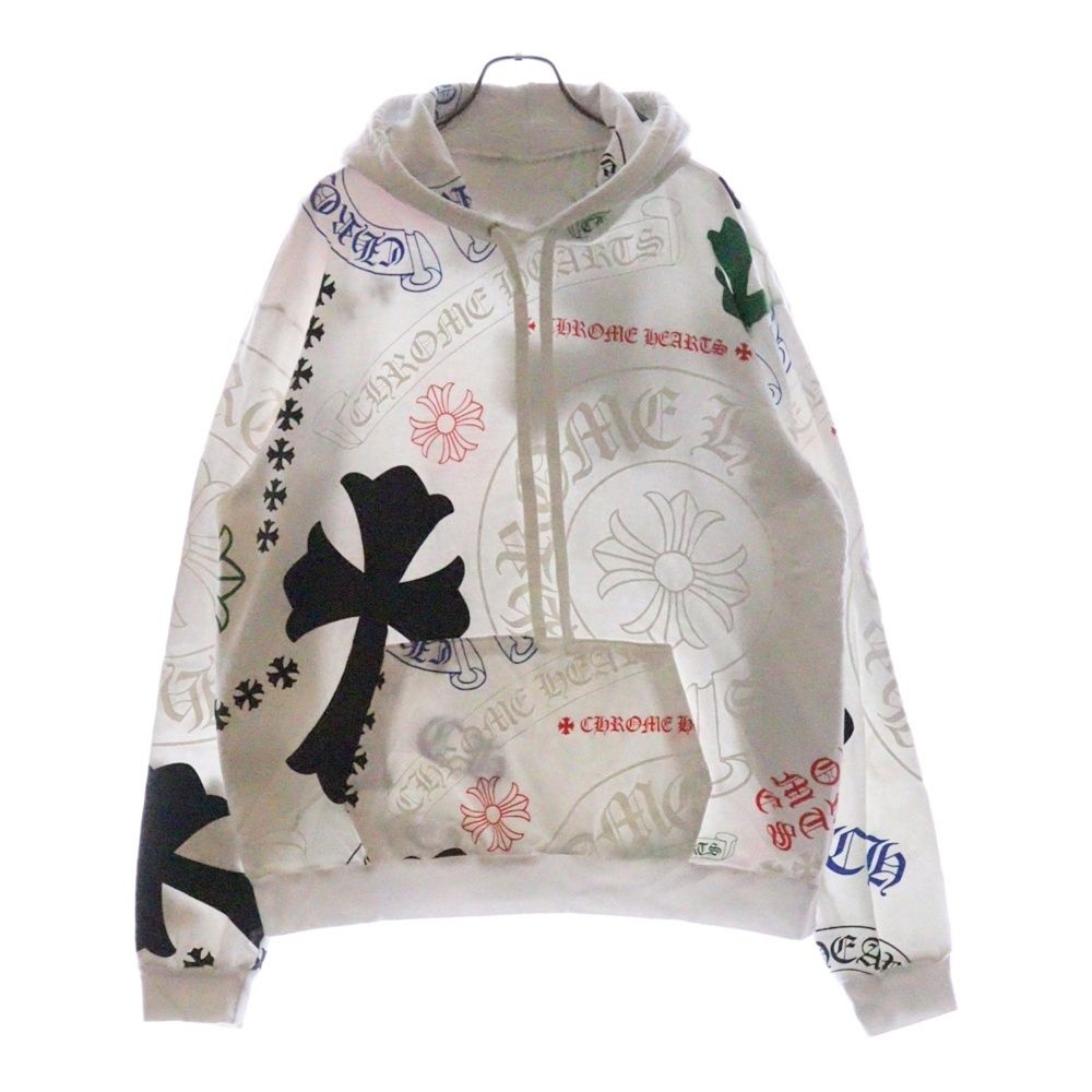 CHROME HEARTS (クロムハーツ) STENCIL HOODIE ステンシル 総柄
