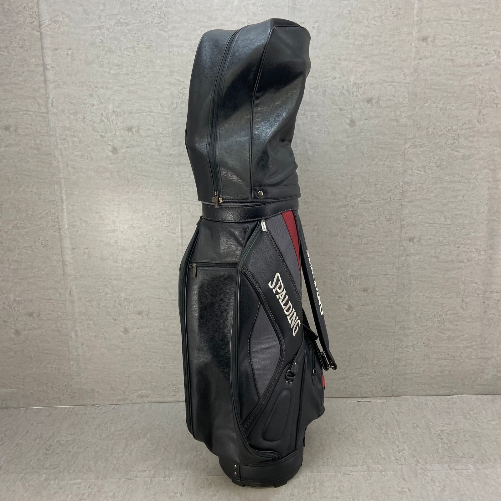 SPALDING - SPALDING　スポルディング　メンズゴルフ13本セット　カーボン　R　右利き用　キャディバッグ　ヘッドカバー　初心者おすすめ　入門用 SPALDING スポルディング メンズゴルフ13本セット カーボン R 右