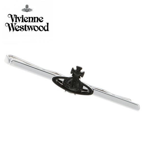 Vivienne Westwood ネクタイピン シルバー ブラック ネクタイピン】Vivienne Westwood シルバー （Vivienne Westwood